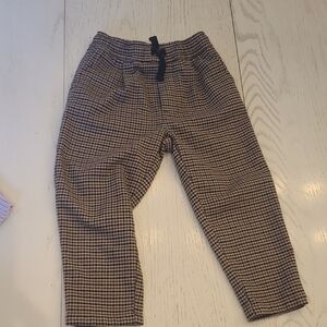 Kids Gingham Check Drawstring Pants